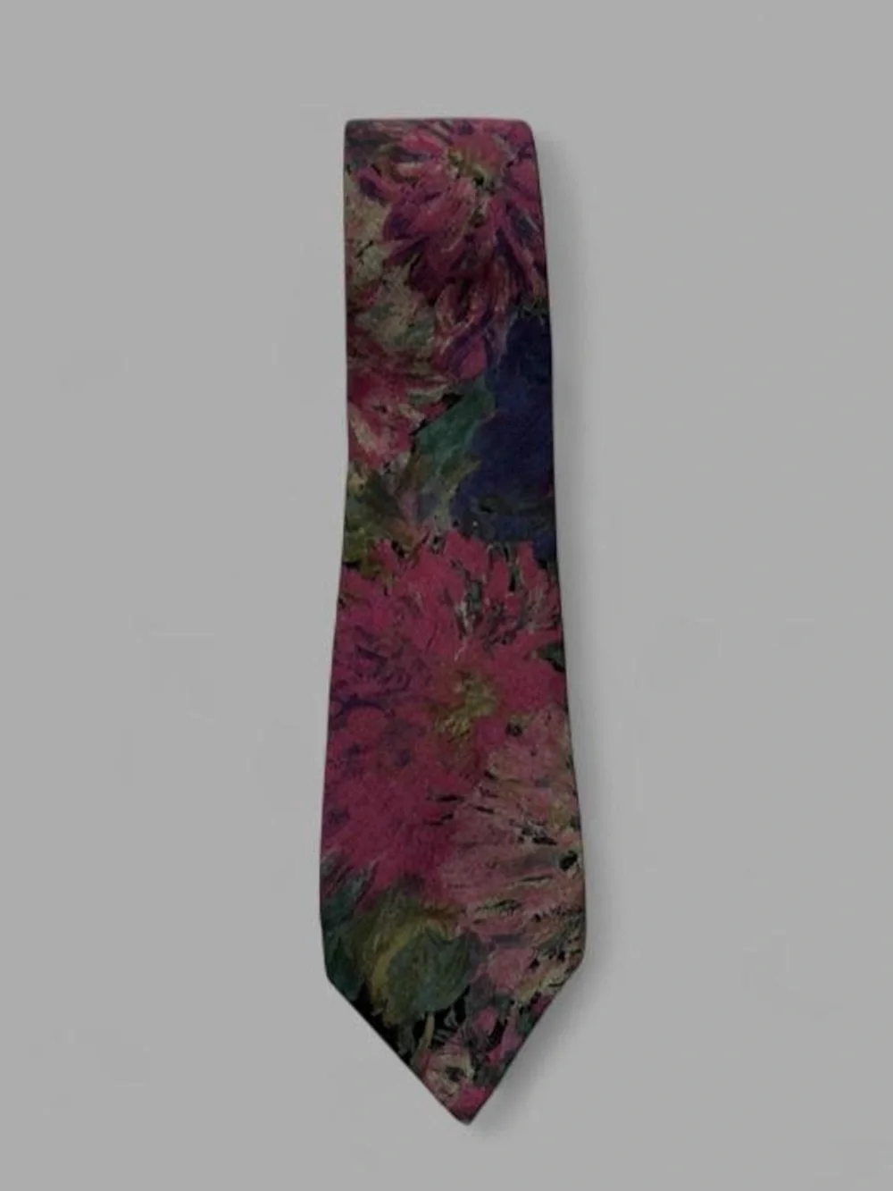 Vintage 90’s Adolfo Floral Multi-Color Artsy Preppy Casual Tie